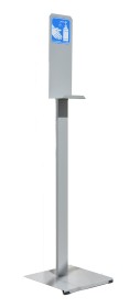 Επιδαπέδιο σταντ αντισηπτικού γκρι 125 cm