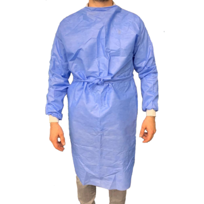 Ιατρική προστατευτική ρόμπα μιας χρήσης non-woven one size 1 τεμάχιο