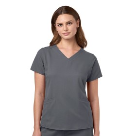 Ιατρική Μπλούζα Γυναικεία StyleLab Ultra Curved V-Neck Pewtwr