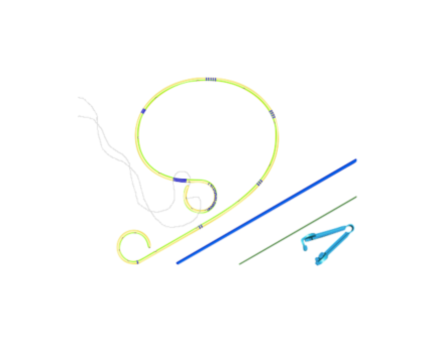 Ουρητιρικό Stent Rush με 2 pigtail integral Stents με κλειστό άκρο