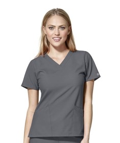 Ιατρική Μπλούζα Γυναικεία W123 Basic V-Neck Pewter