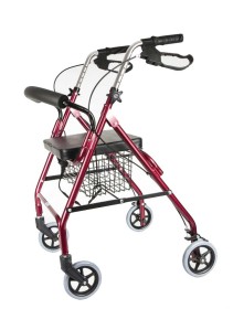 Περιπατητήρας τεσσάρων τροχών Rollator αλουμινίου AT51017