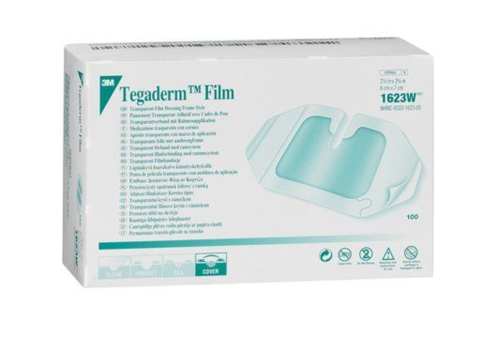 Tegaderm διαφανής αποστειρωμένη μεμβράνη της 3Μ 100τμχ