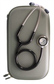 Θήκη μεταφοράς στηθοσκοπίου MiniBOX ΓΚΡΙ για Littmann, Riester, Welch Allyn κ.α.