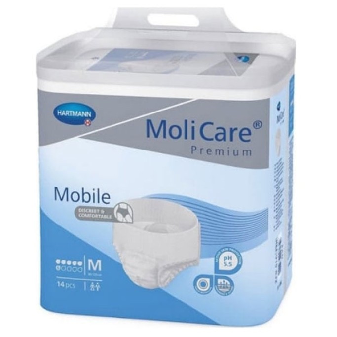Πάνες ακράτειας βρακάκι MoliCare Mobile (Μ) Σλιπ ημέρας 14 τμχ