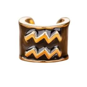 Charms στηθοσκοπίων με τα σύμβολα των ζωδίων  Aquarius - Υδροχόος