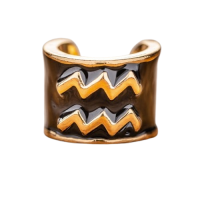 Charms στηθοσκοπίων με τα σύμβολα των ζωδίων  Aquarius - Υδροχόος